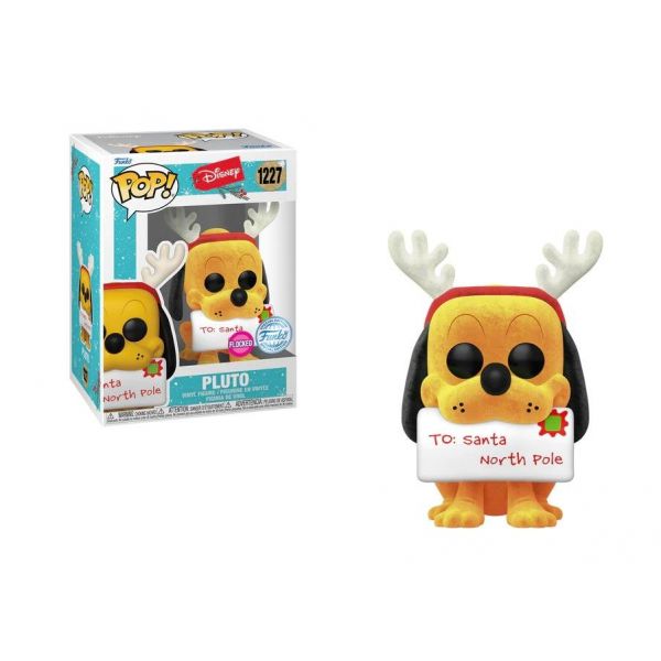 Funko POP! Disney: Holiday - Pluto (Flocked) (Funko Exclusive) #1227