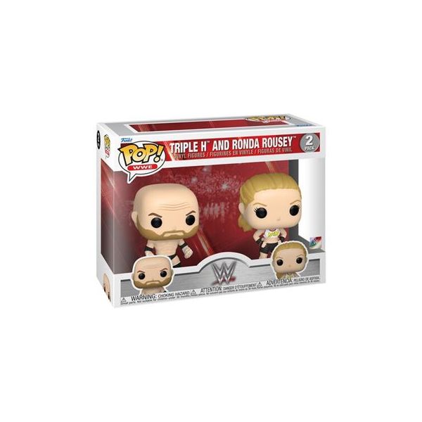Funko POP! WWE - Triple H and Ronda Rousey #2 Pack