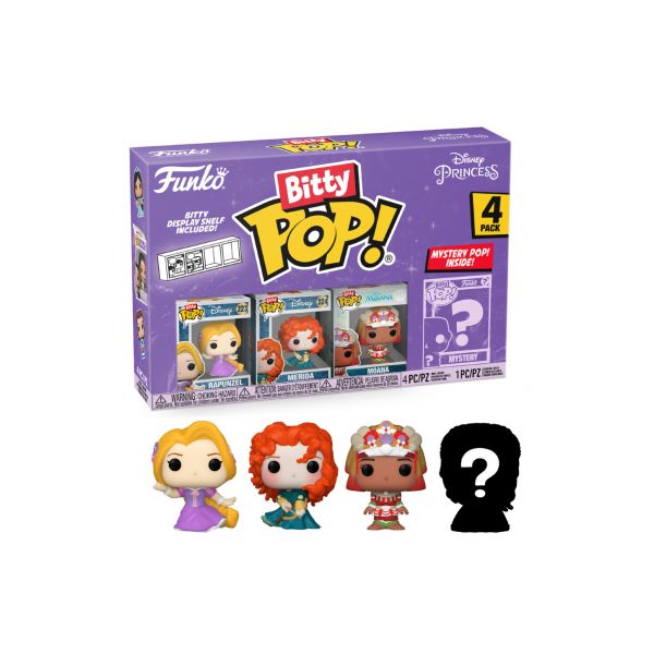 Funko Bitty POP! Disney Princess - Rapunzel (Pack de 4)
