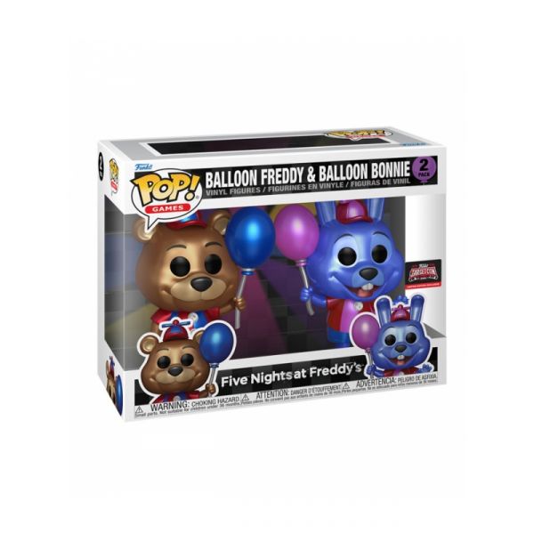 Funko POP! Games: Five Nights at Freddy's - Balloon Freddy & Balloon Bonnie (Metallic) #2Pack