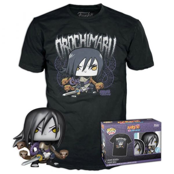 Funko Naruto Shippuden - Orochimaru Pop! & Tee S Preto