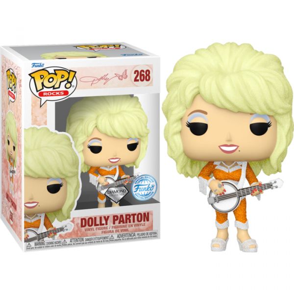 Funko POP! Rocks - Dolly Parton (Diamond Glitter) Exclusive #268