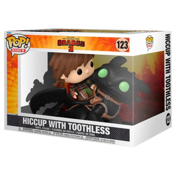 Funko Pop! Rides Deluxe: Como Entrenar A Tu Dragon 2 - Hiccup with Toothless #123
