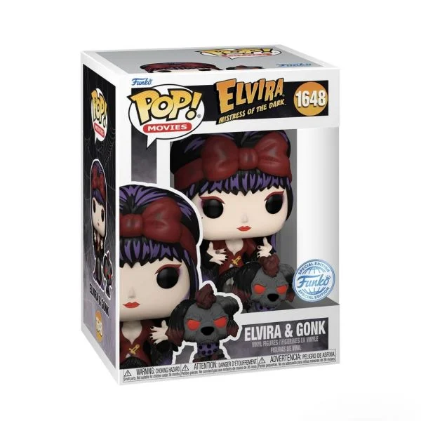Funko POP! Movies: Elvira: Mistress of the Dark - Elvira & Gonk (Moonlight) Exclusive #1648