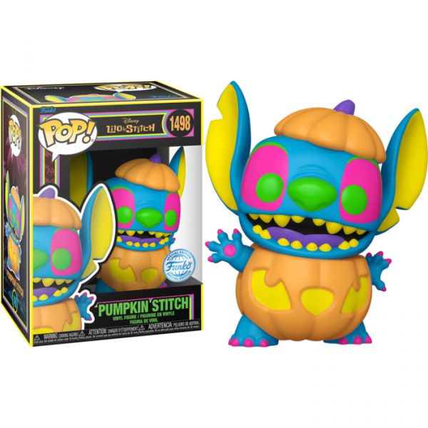 Funko POP! Disney: Lilo & Stitch - Pumpkin Stitch Blacklight Exclusive #1498
