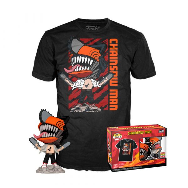 Funko POP! Animation: Chainsaw Man - Leaping Chainsaw Man #889698843133 T-shirt Tamanho L