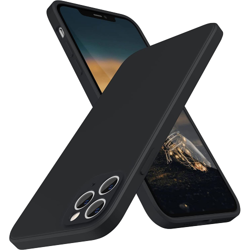 Capa Silicone Líquido 3D iPhone 13 Pro Preto