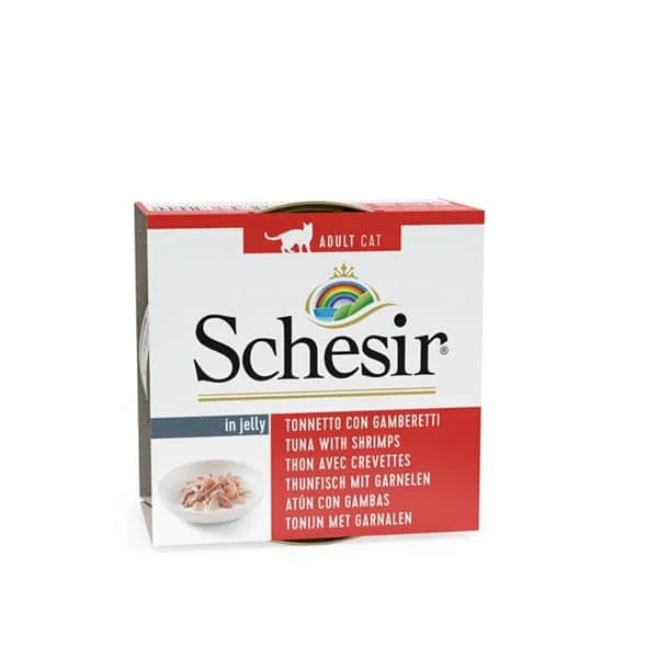Schesir Gato Atum com Camarão 85 g - ParAnimais