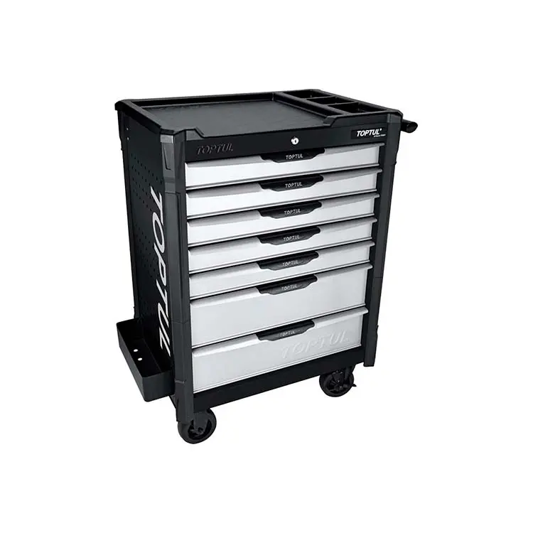 Carro de Ferramentas Completo Pro Bumper c/7 Gavetas (208 Peças) Toptul GE-20824