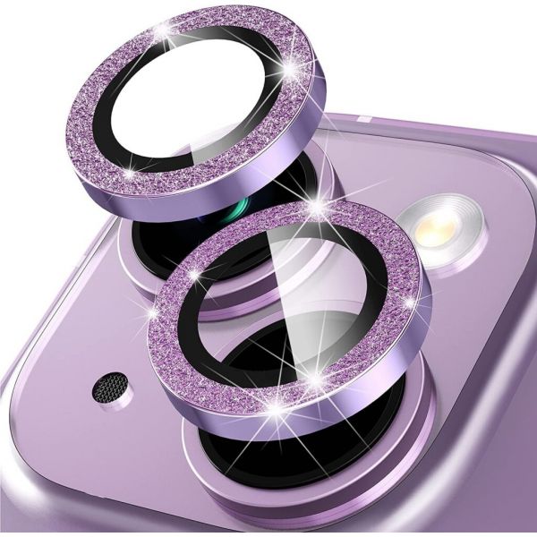 Película Vidro Temperado Brilhante Camera Traseira para iPhone 14/ 14 Plus Lilás