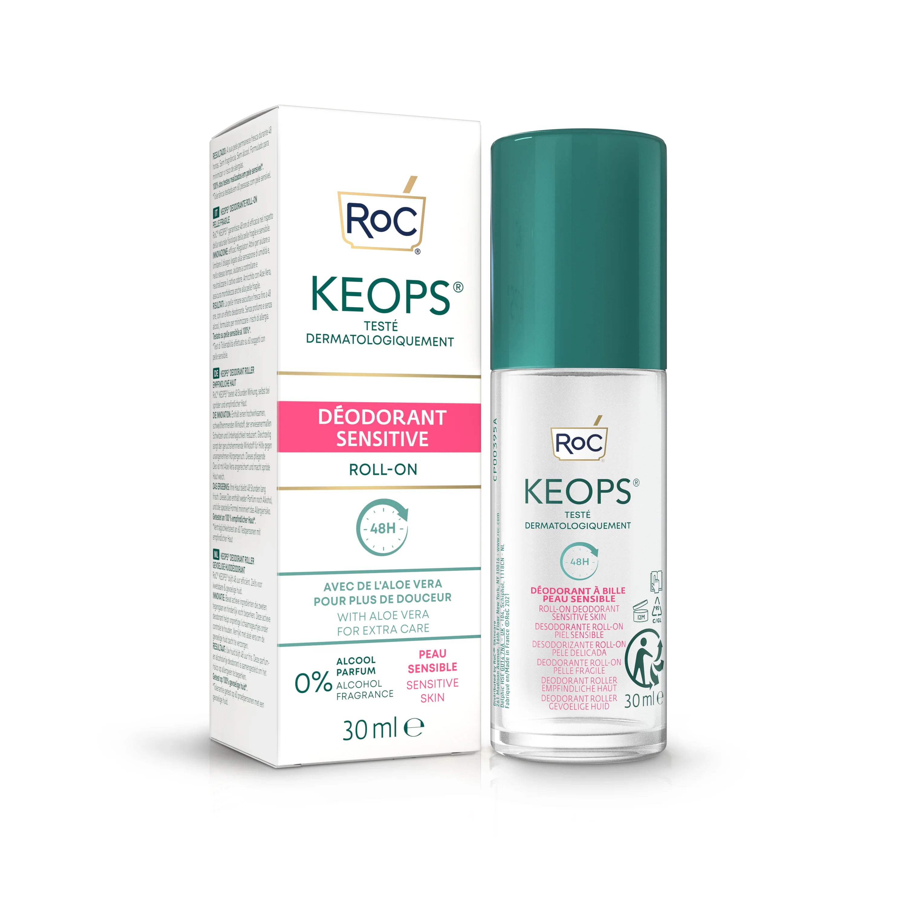 Roc Roll On Desodorizante Sensitive Skin 30 mL