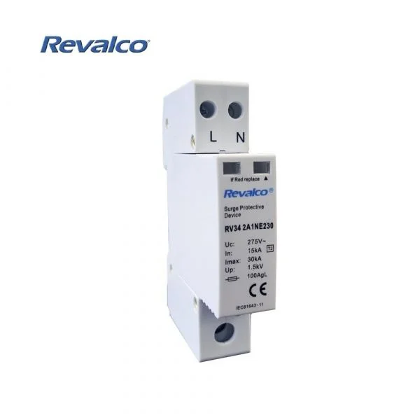 Revalco Protetor de Sobretensão 1P + N 30KA 275V Módulo 1 Transitório
