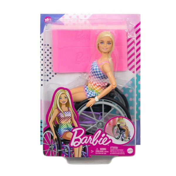 Barbie Fashionista Loira de Cadeira de rodas 3+