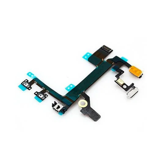 Flex botão power iphone 5S c/bracket