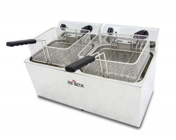 Fritadeira Eléctrica 10+10L Trifásica