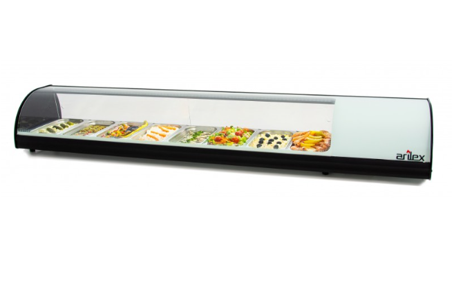 Vitrine Refrigeradas Capacidade 8 GN1/3 Branco