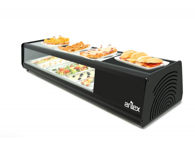 Vitrine Refrigerada Capacidade 4-GN1/3 Preto
