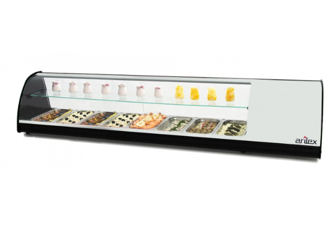Vitrine refrigeradas bandejas 8 GN1/3