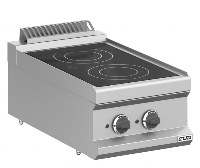 Fogão elétrico de cerâmica 2 queimadores de mesa