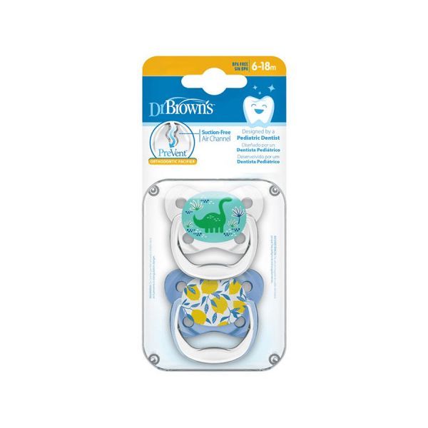 Dr Brown´s 2 Chupetas Prevent Borboleta 6-18m