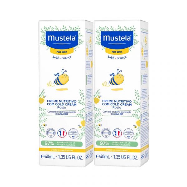 Mustela Cold Cream Creme de Rosto 2x40ml