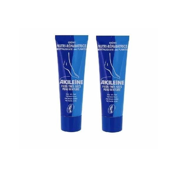 Akileïne Creme Nutri Reparador Pés Secos 2 x 50ml
