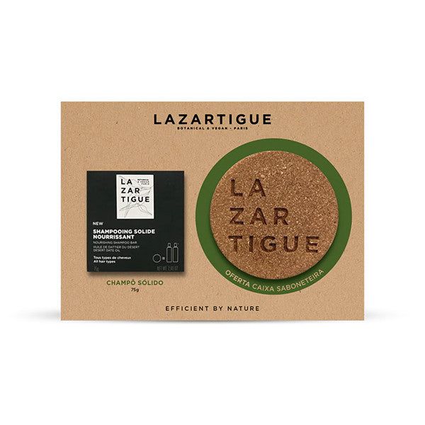 J. F. Lazartigue Shampoo Sólido 75g + Caixa Saboneteira Coffret