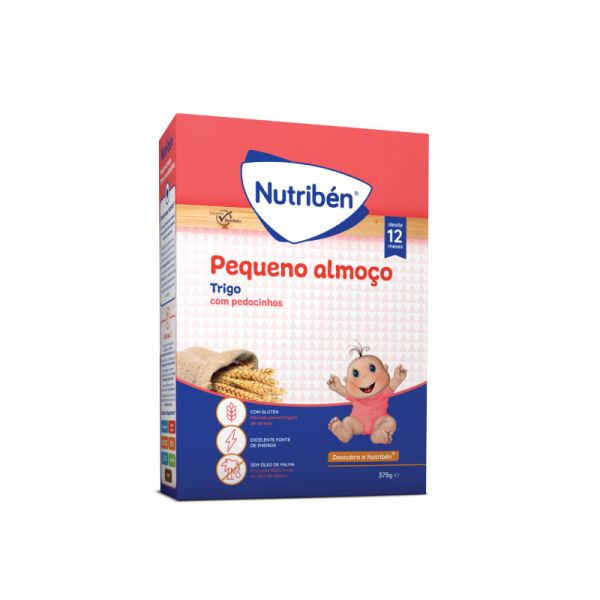 Nutribén Farinha Não Láctea Pequeno Almoço Trigo com Pedacinhos 375g