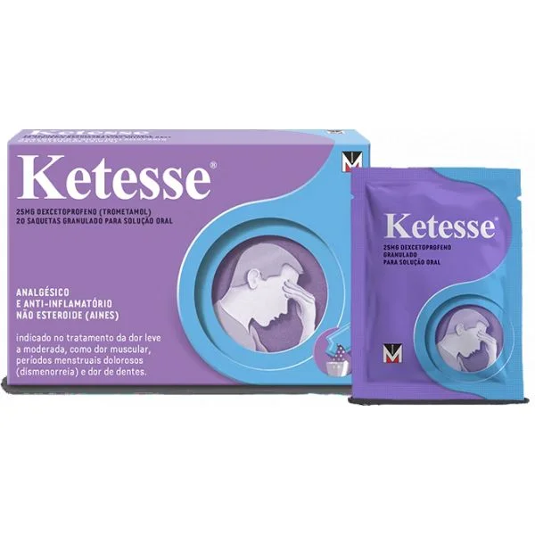 Ketesse 25mg Granulado Solução Oral 20 Saquetas