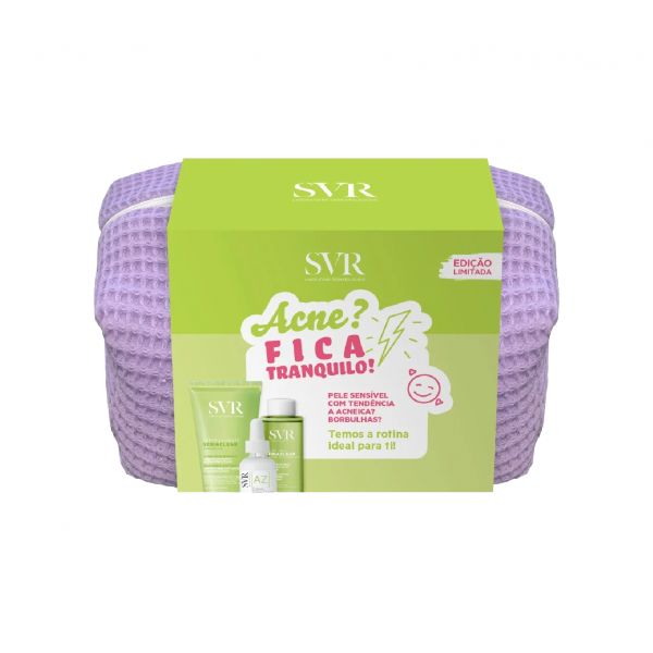 SVR Sebiaclear Rotina Anti-Imperfeições Ampoule AZ 30ml + Sebiaclear Micro-Peel 150ml + Sebiaclear Gel Moussant 200ml Coffret