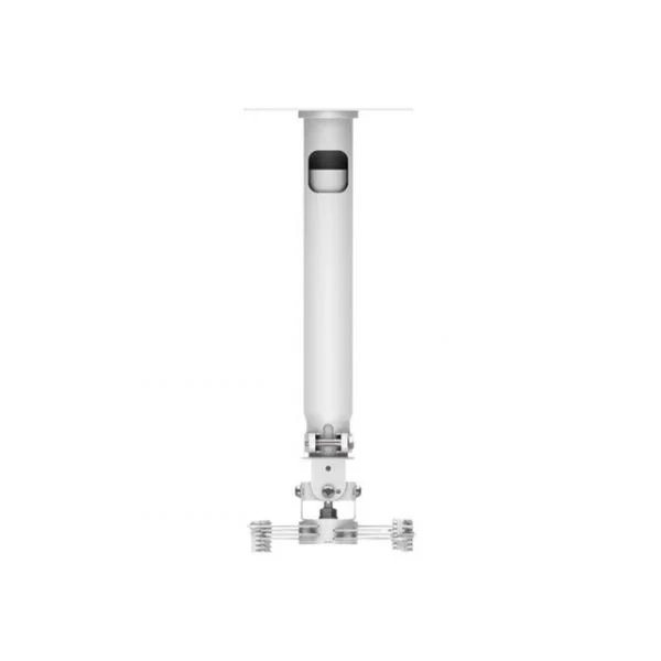 VISION Professional Telescopic Projector Ceiling Mount - LIFETIME WARRANTY - pole length 440-740 mm / 17-29" - fits most projectors - obstruction-free cable management - Includes: retrofitting ceiling trim disc, sloping ceiling mechanism - white TM-TELE