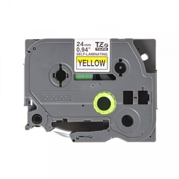 Brother Fita Autolaminada TZeSL651 24mm Preto/Amarelo