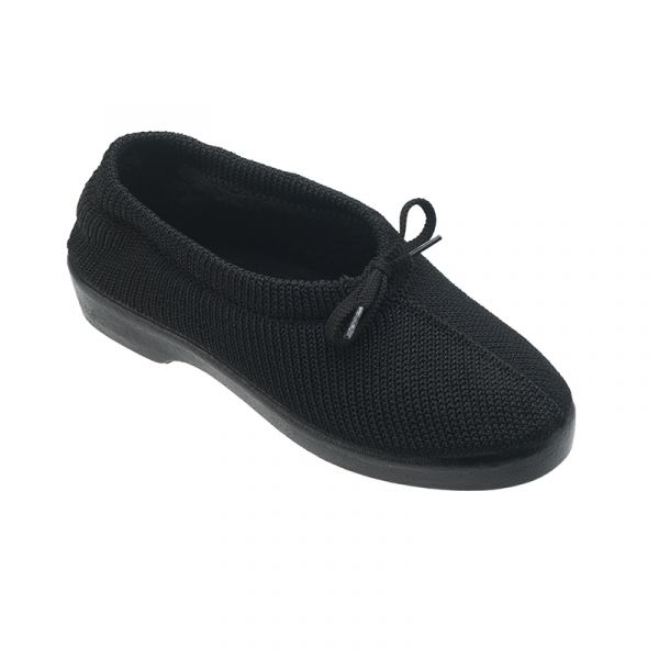Nursing Care Sapato de Conforto C/pelo e C/ Cordão (preto, 35)