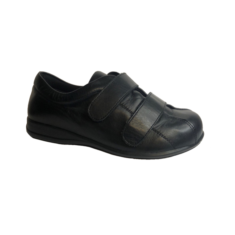 sapato diabetico-2velcros (PRETO, 35)