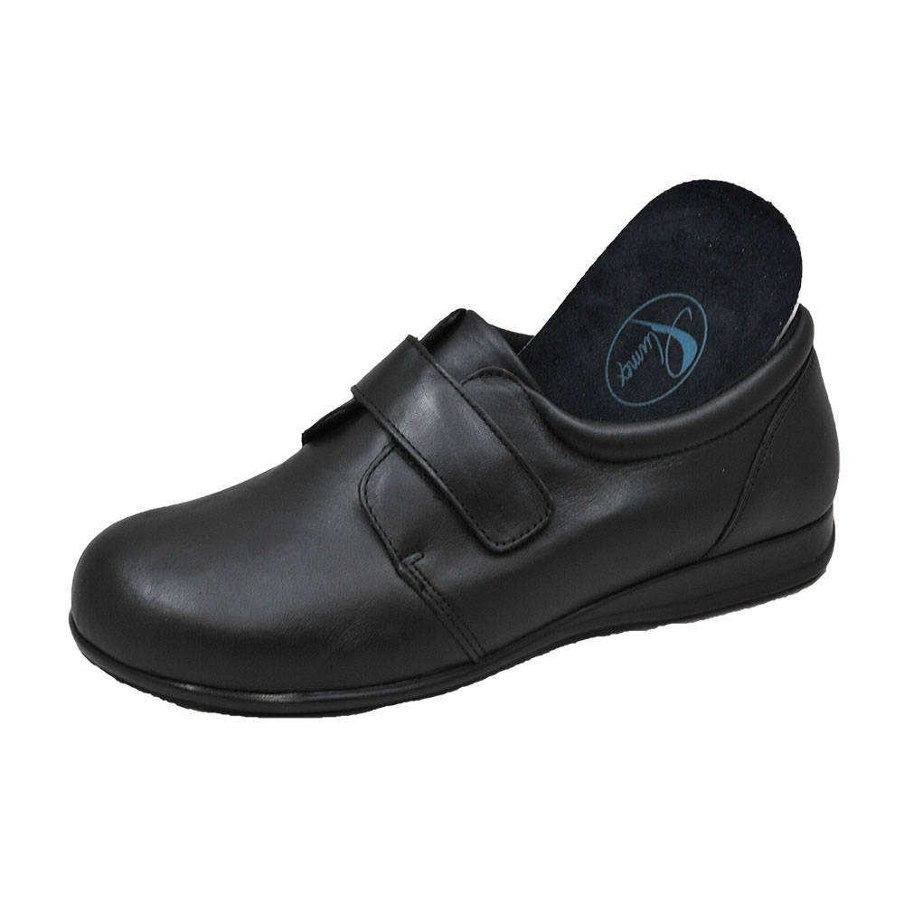 Sapato diabetico-1 velcro 5001 (PRETO, 38)