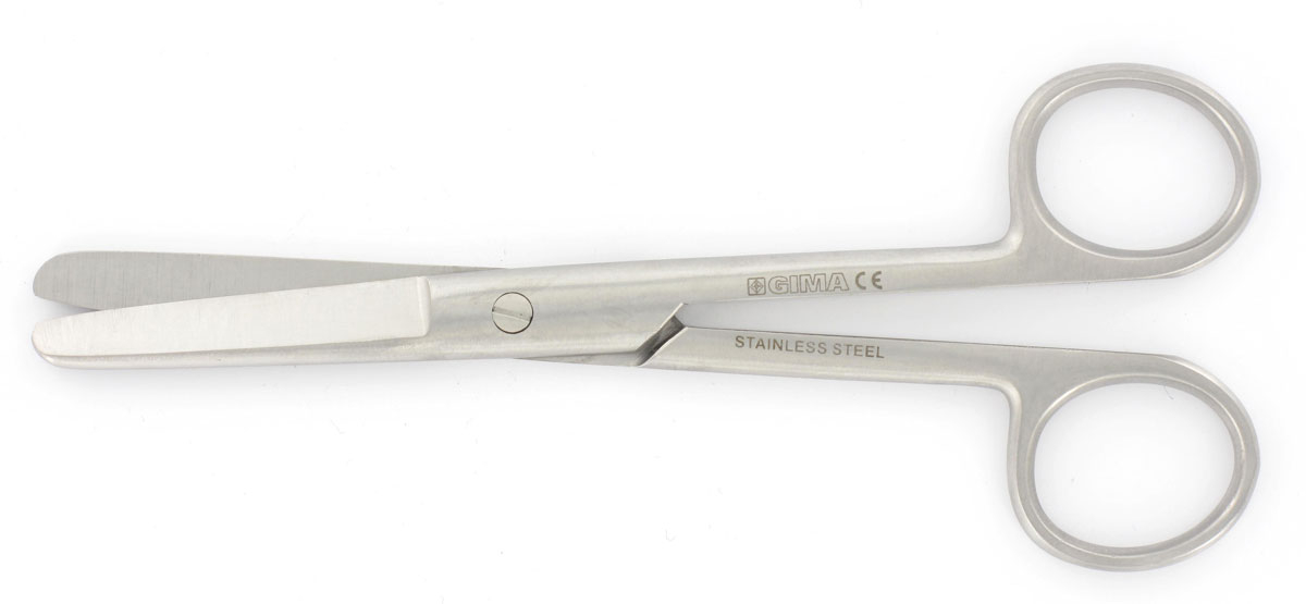 Tesoura recta c/ 2 rombos 15cm h