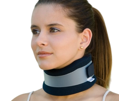 Colar cervical semi-rigido 9cm de altura azul (I)
