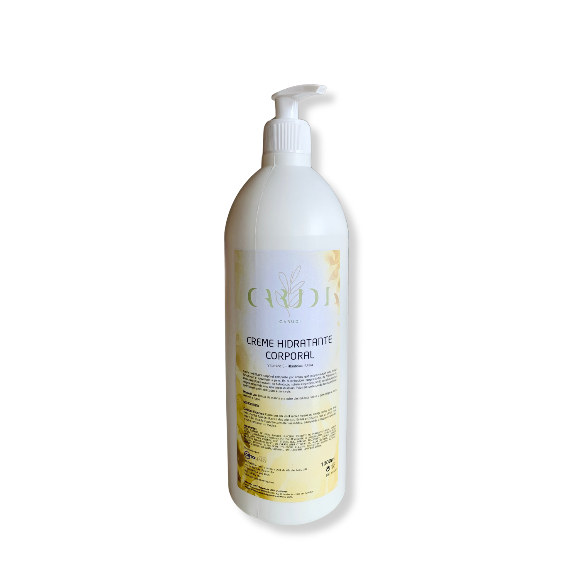 Creme hidratante corporal 1lt - CARUDI CREME 1LT