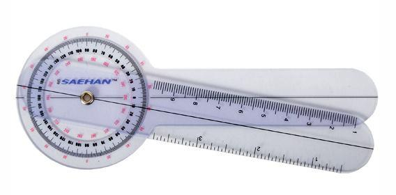 Goniometro plast. 15cm-0 a 360º