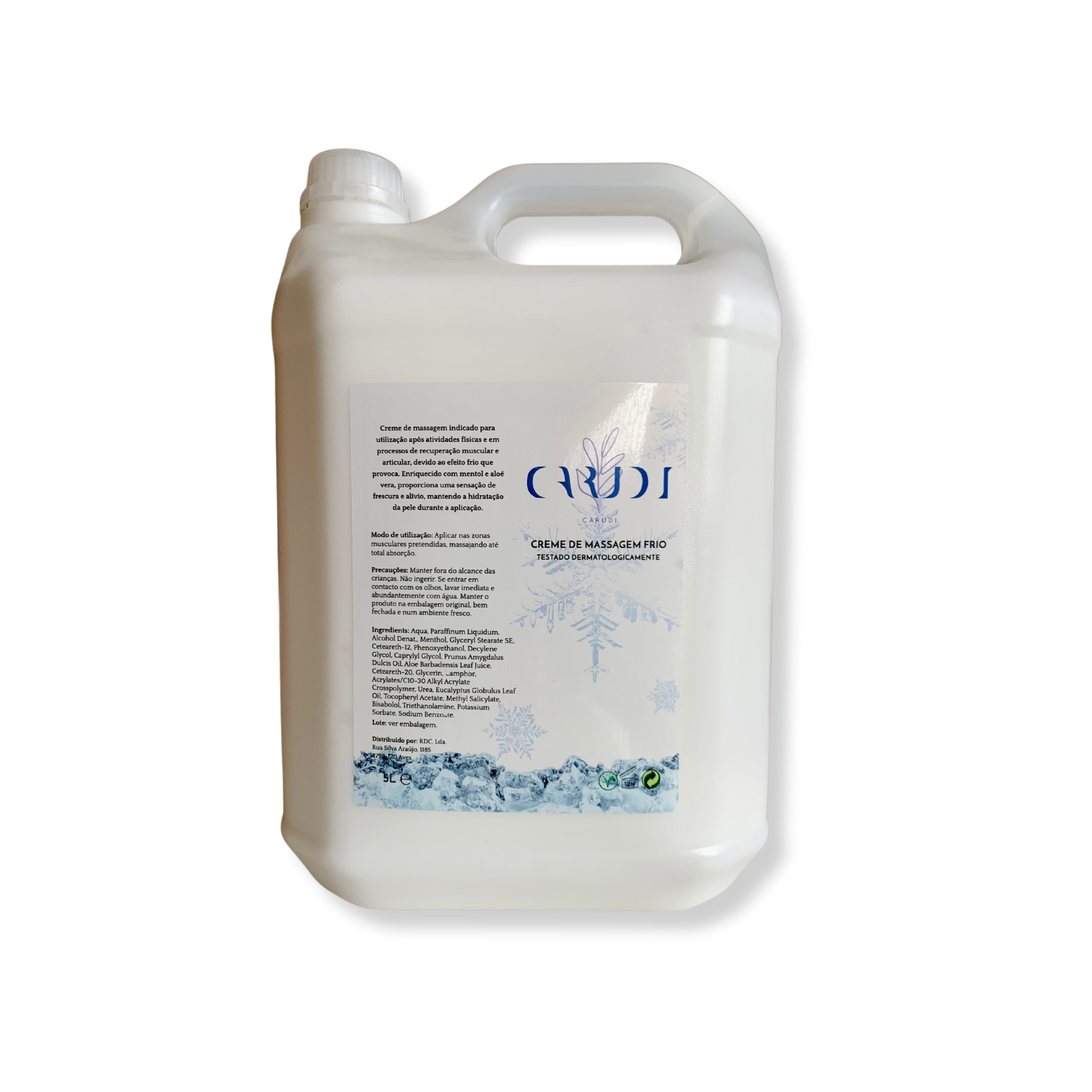 Creme massagem frio 5lt CARUDI