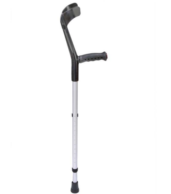 Canadianas C1 Integral (Par) | Tubo em Alumínio, Punho Macio, 150kg
