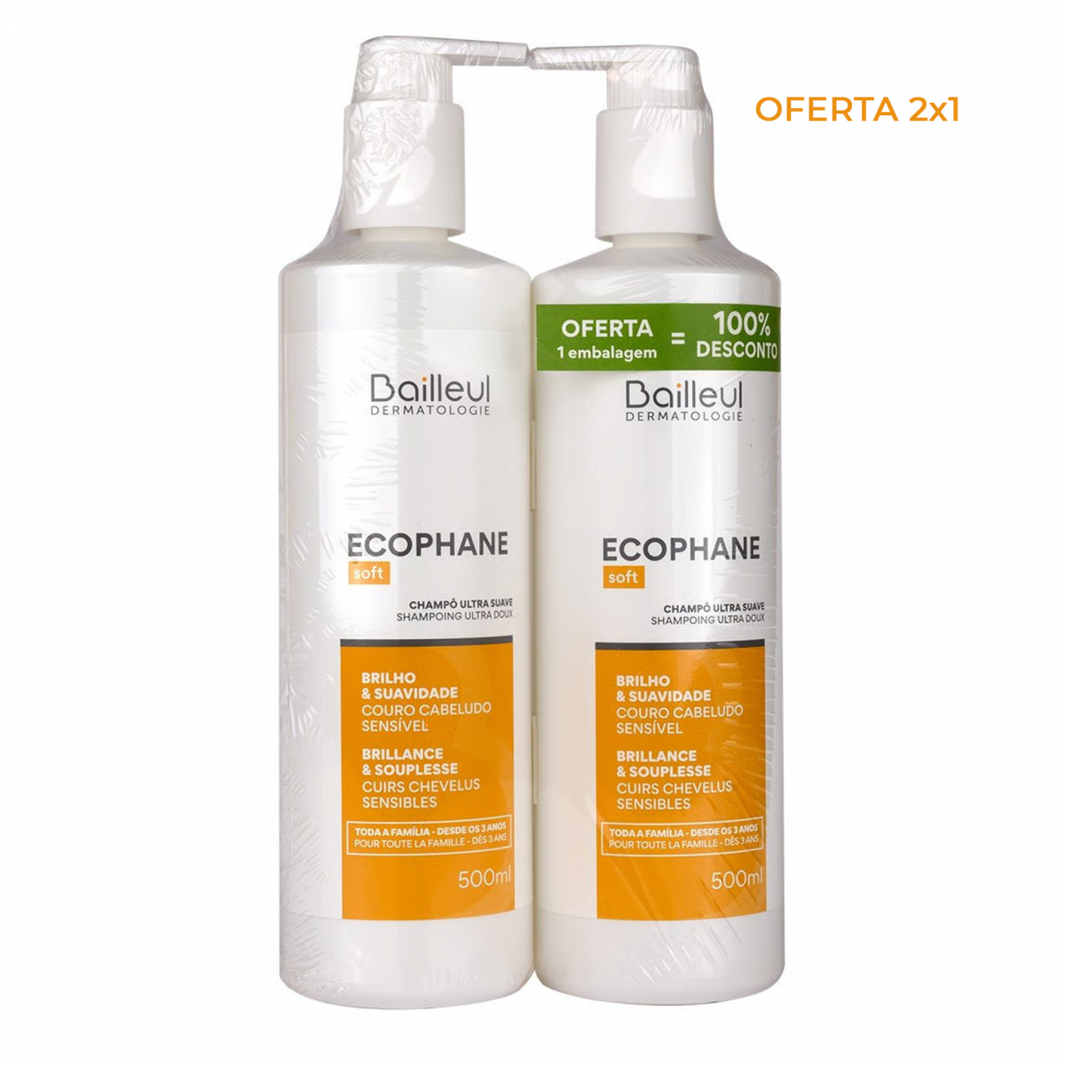 Ecophane Duo Shampoo Ultra Suave 2x500ml