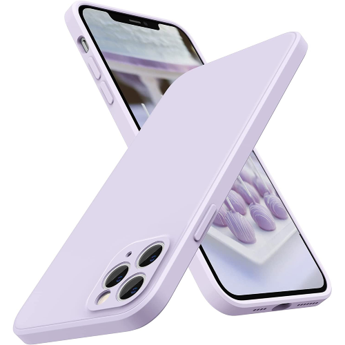 Capa Silicone Líquido 3D iPhone 13 Pro Lilás