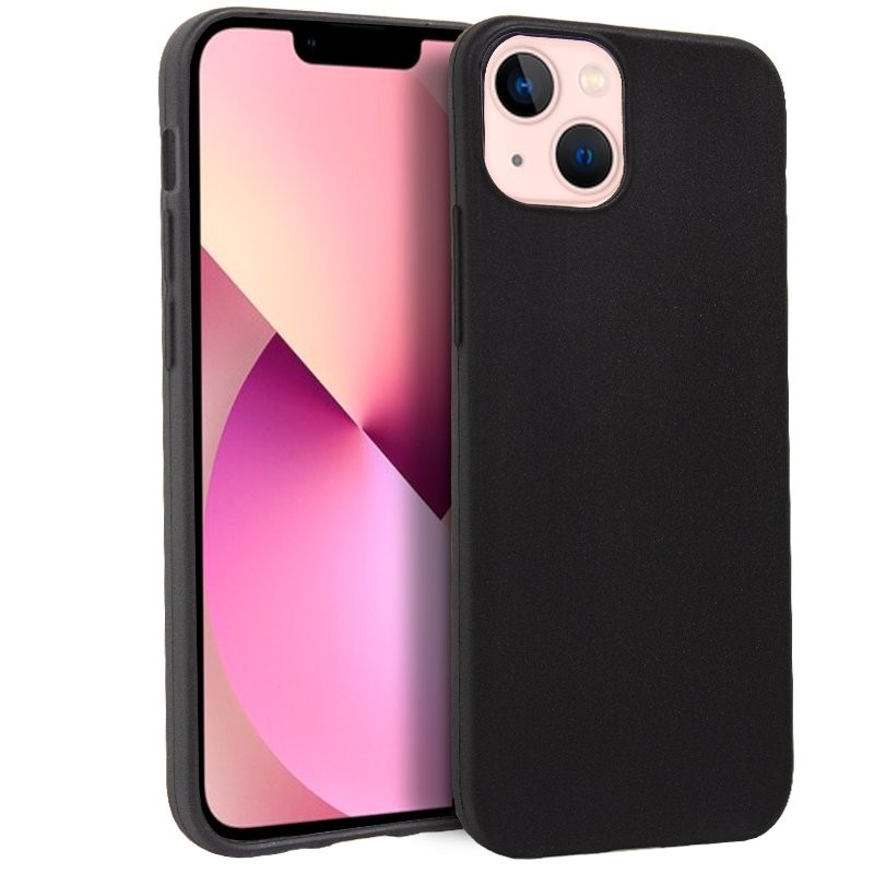 Capa Silicone Preta iPhone 15 Plus