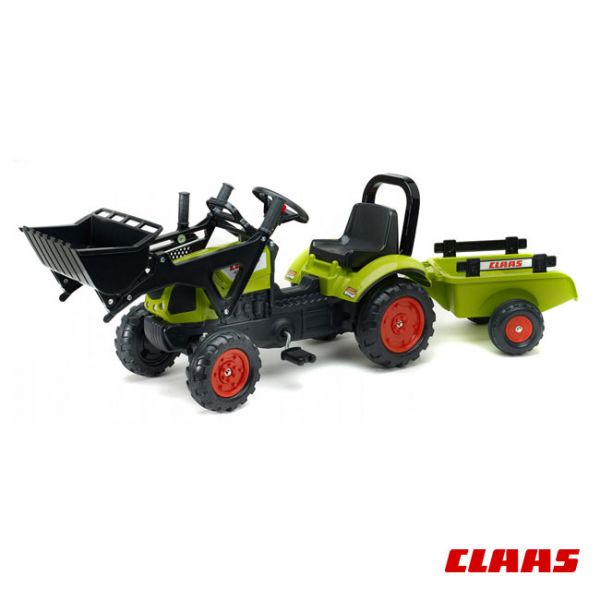 Falk Tractor a Pedais Claas Arion 410 + Reboque + Pá - TO-2040AM