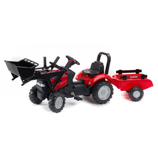 Falk Trator a Pedais Case IH Maxxum 130CVX + Reboque + Pá - TO-961AM