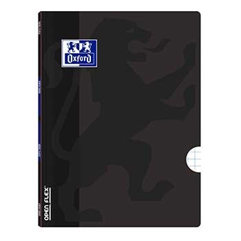 Caderno Agrafado A4 Quadric Oxford Openflex Preto 48fls 1un