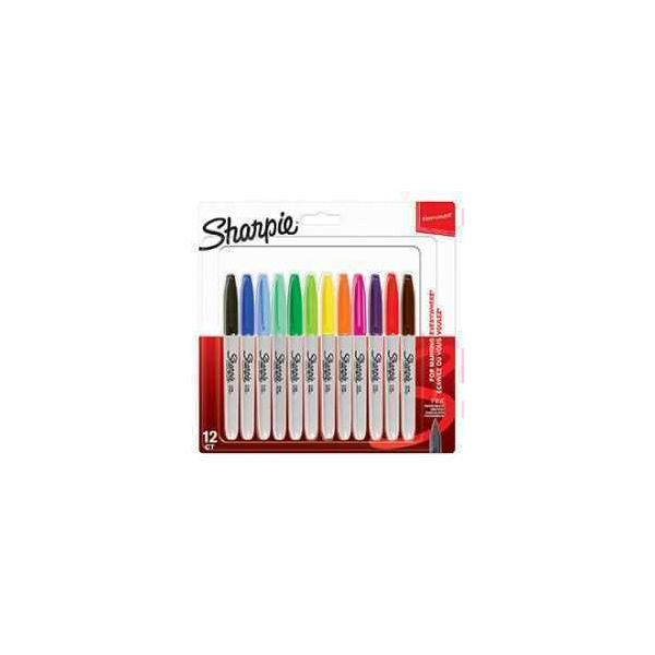 Sharpie Pack de 12 Marcadores Permanentes Fine Multicolor