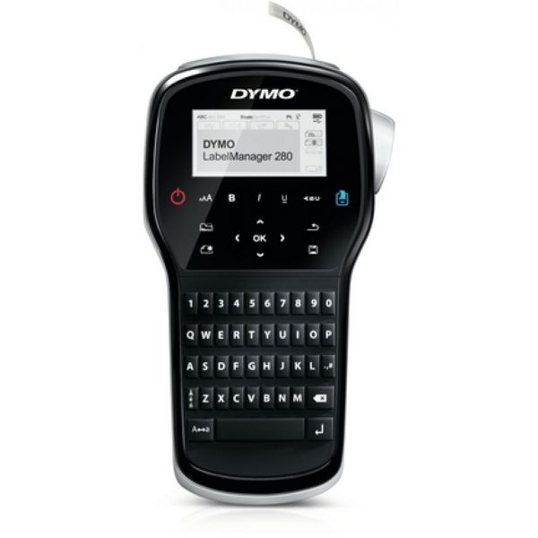 Dymo LabelManager 280 Kit QWERTY USB Black/Silver com etiquetas D1 6-12mm e SoftCase