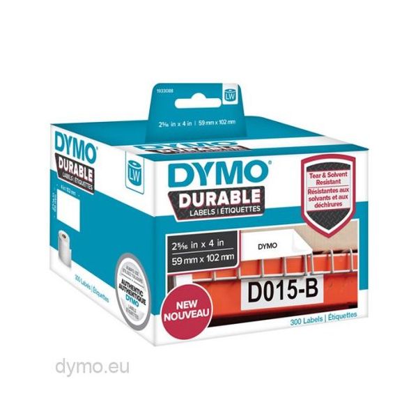 Dymo Etiquetas Duráveis LabelWriter 5,9x10,2cm 300 Un.